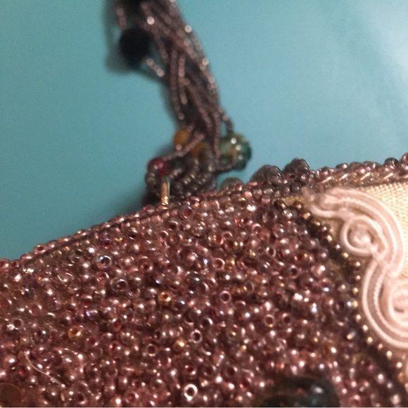 Vintage Hard Case Beaded and Jeweled Purse - Picture 9 of 9